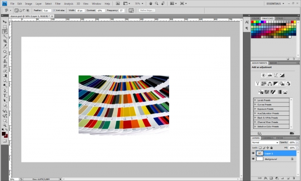 Creation of CMYK: Step 1